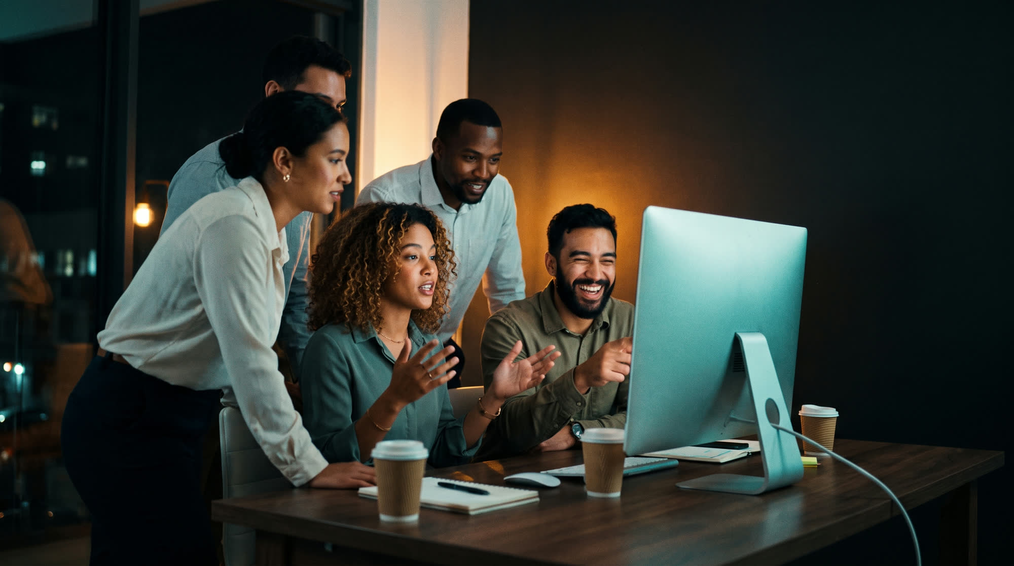 The Trybe team collaborating
